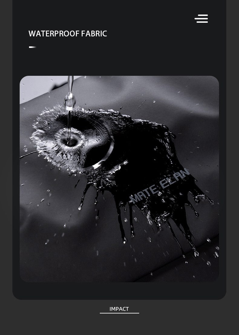 Waterproof Crossbody Bag Men Large Capacity 15 inch Laptop Fashion Shoulder Bag Solid Black Light Portable Anti-theft Zipper Bag