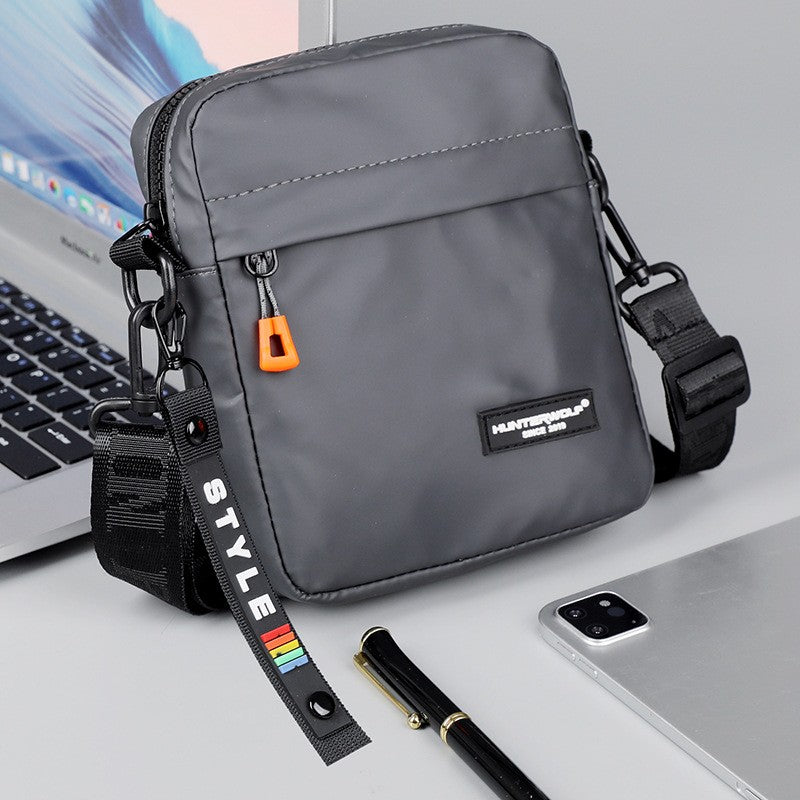 Simple Mini Men Crossbody Bag For Phone Side Bag Casual Waterproof PU Leather Shoulder Bag Business Small Messenger Sling Bags