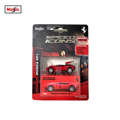 Maisto 1:64 Ferrari SF90 Monza SP1 Carro Modelo Miniatura em Liga de Metal Diecast Brinquedo