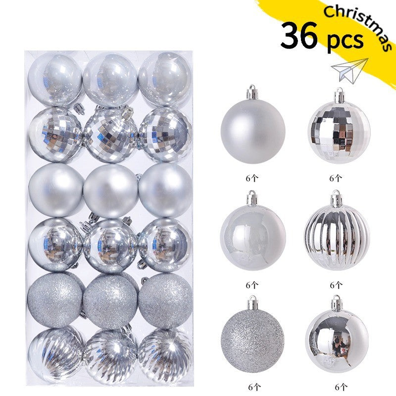 24pcs 3cm Christmas Balls Christmas Tree Ornaments Ball Xmas Hanging Tree Pendants Home Party Christmas Tree Decor New Year Gift