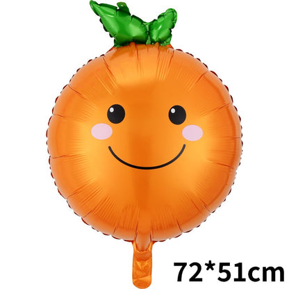 Hawaiian Fruit Balloons Tropical Luau Pineapple Strawberry Avocado Foil Balloon Summer Birthday Pool Party Decor Beach Supplies