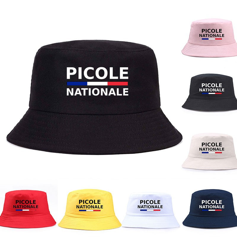 Summer Picole Nationale Bob Man Reversible Bucket Hat Women Cotton Fisherman Cap Unisex Outdoor Sport Sun Activities Panama