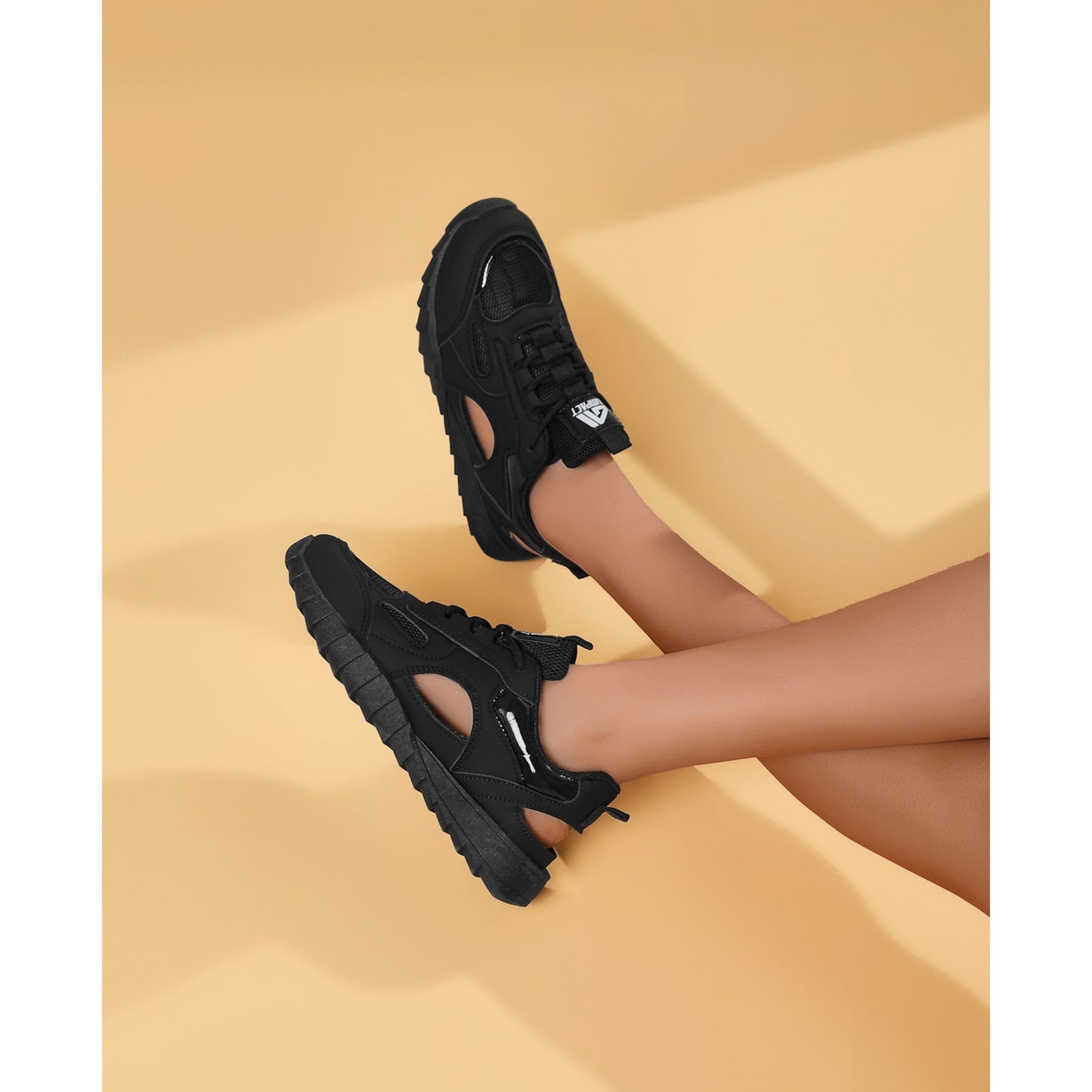 Women's Breathable Thick-Sole Casual Sneakers, Durable Outdoor Running/Walking Shoes with Fashion Design for Gym & Daily Wear