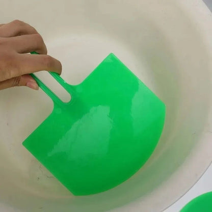 2 Peças Pá de Balde Curvo Placa de Massa Espátula de Gesso Raspadores de Tinta Pincéis para Raspar Decalques Aplicador de Construção de Patches