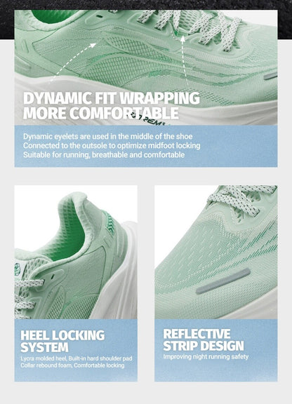 361 Degrees HALF TIME RUN 2 Men Running Shoe Soft Breathable Rebound Lightweight Shock-absorber Versatile Male Sneaker 672522201