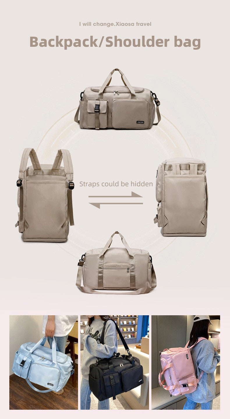 Women Travel Duffle Bag Travel Backpack Mulit-functional Outdoor Sports Gym Fitness Weekender Handbag Overnight Carry on Men Bag