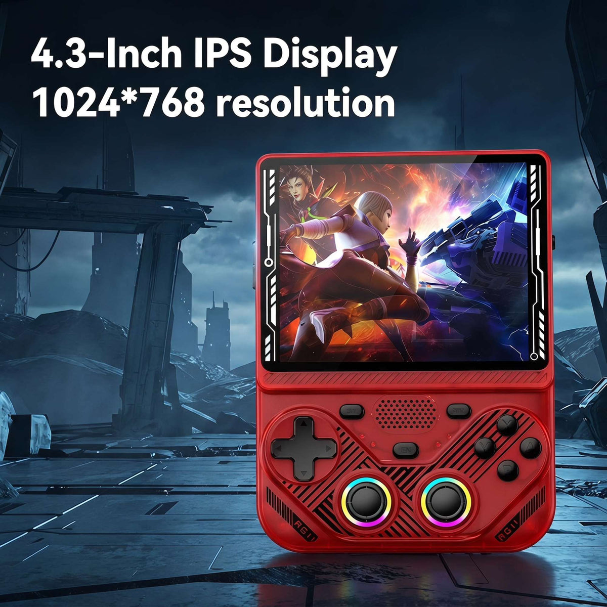AISLPC RG43V PRO Handheld Game Console Dual System 4.3"IPS Screen WIFI 6 RK3562 Chip 22000+Games Portable Pocket Video Player