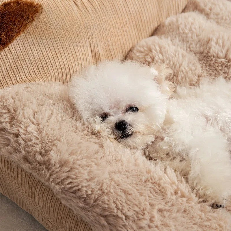 Cama para Cães Sofá Grande para Cães Camas Grandes para Animais de Estimação Cestas para Cães Suprimentos Tapete para Raças Pequenas Almofada Fofa Média Casinha Acessórios para Filhotes