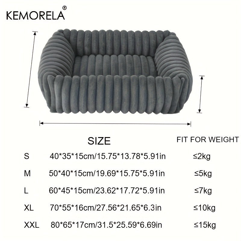 Cama Ortopédica Luxuosa para Cães - Colchão com Suporte de Alta Resiliência para Todas as Estações, Cama Fofa para Cães de Porte Médio e Grande, para Quarto