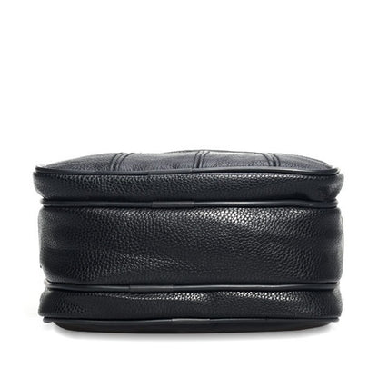 Men Genuine Leather Shoulder Bag Male Cowhide Leather Handbags Men's Large Zipper Messenger Bag Travel Tablet Bag Tote