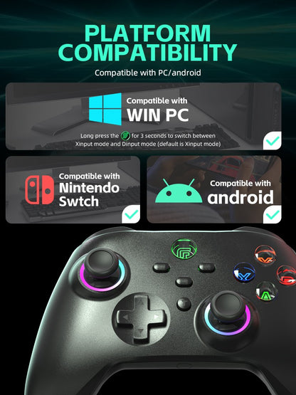 DATA FROG Turbo Programmable Wireless Pro Gamepad Compatible With Switch OLED LITE PC Android