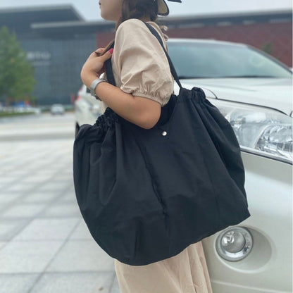 Fashion Foldable Shopping Bag Environmental Protection Large Capacity Supermarket Shopping Portable Folding Bag Out Handbag