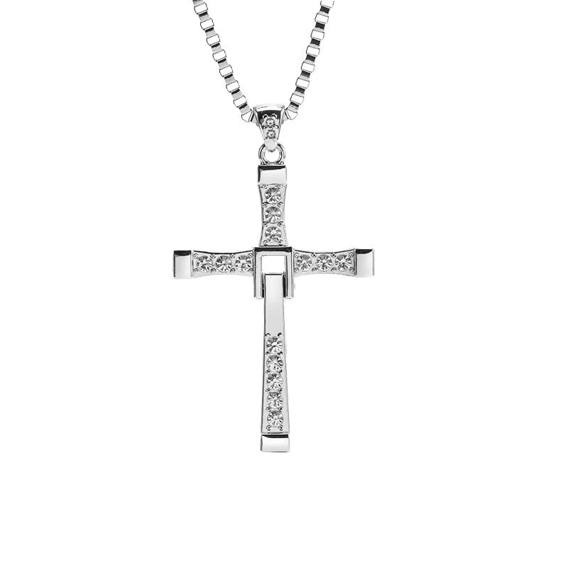 Dominic Toretto Velozes e Furiosos Celebridade Vin Diesel Item Cristal Jesus Homens Cruz Pingente Colar Presente Joias