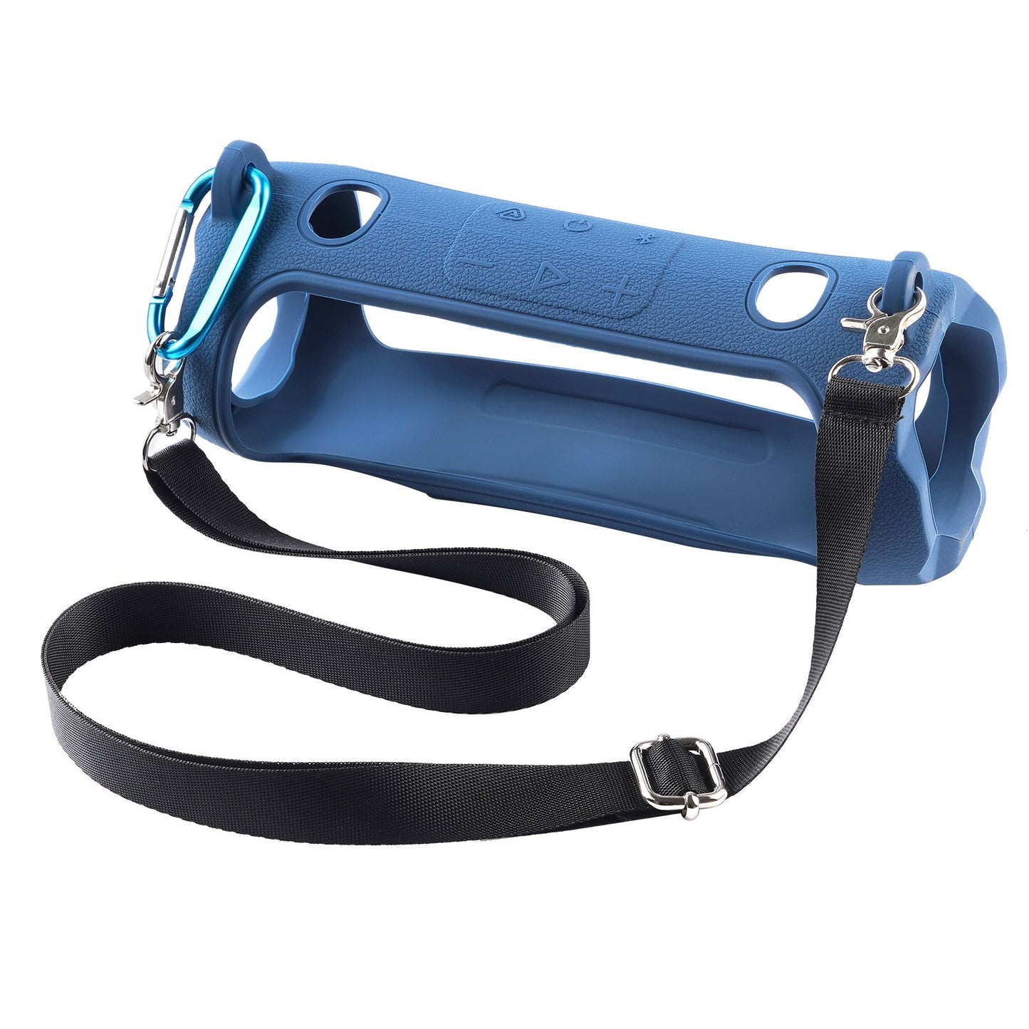 Portable Bluetooth Speaker Carry Silicone Case,Soft Protective Sleeve Cover with Shoulder Strap for JBL Charge 6 Speaker