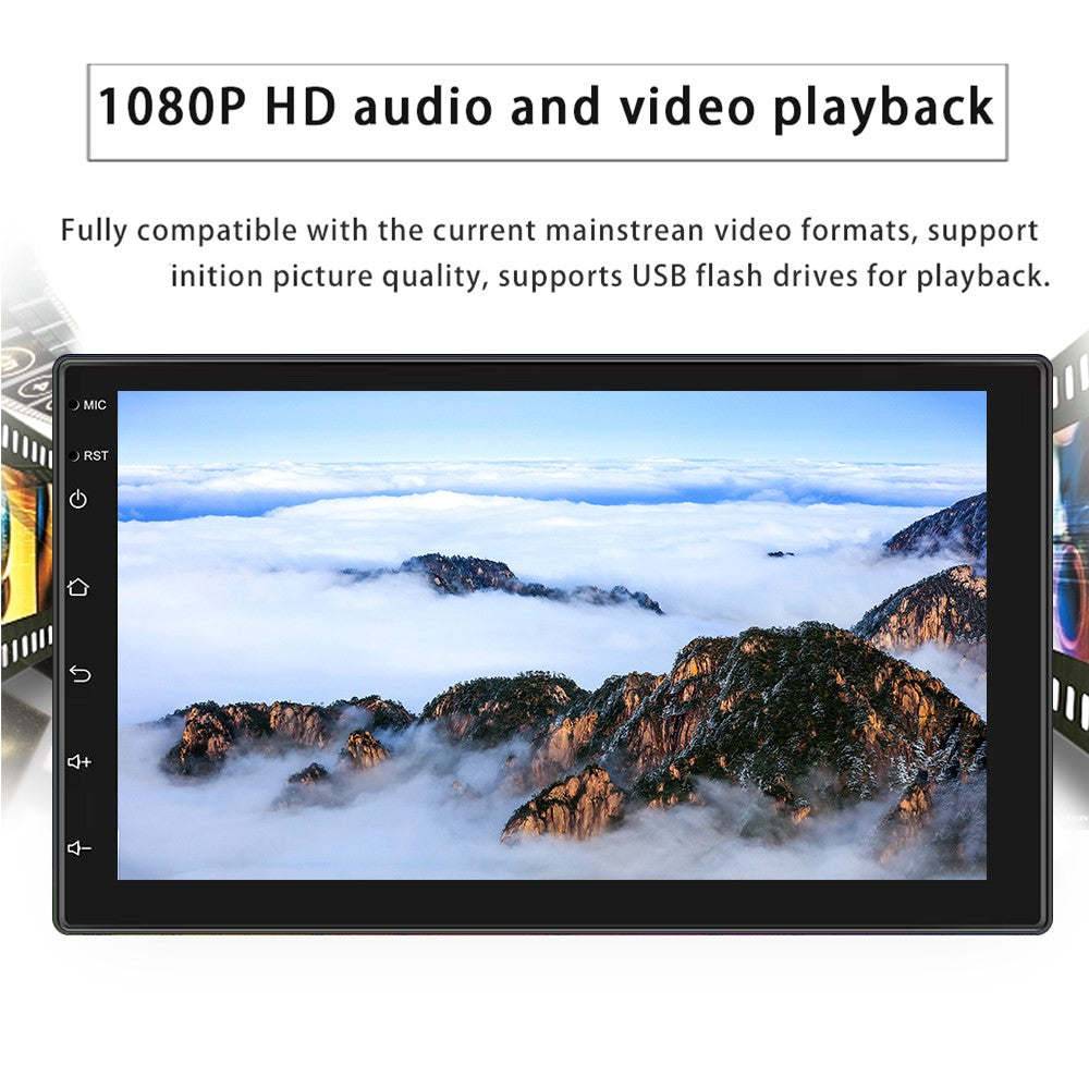 ESSGOO Universal 7 Inch Wire Apple Carplay Android Auto Double 2 DIN Car Stereo Radio Bluetooth  Touchscreen Mirror Link