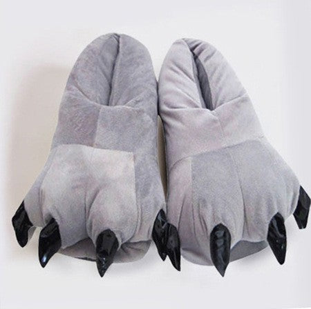 Stitch Animal Paw Slippers For Boy Girl Unisex Kids Cute Monster Claw Slippers Cartoon Soft Plush Warm Home Slippers Child Shoes