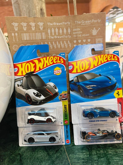 Original Hot Wheels 2026 B 1/64 Mainline Series Case Mclaren Bugatti Porsche Ferrari Collectible Car Toy Diecast Vehicle C4982
