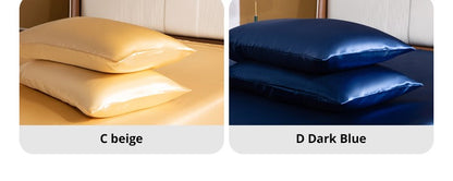 1pcs Pillowcase for Hair and Skin, Silk Satin Pillowcase Pillow Cases Set of Silky Pillow Cover with Envelope Closure