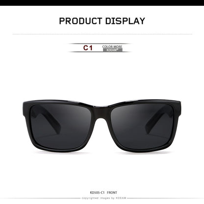 KDEAM Revamp Of Sport Men Sunglasses Polarized Shockingly Colors Sun Glasses Outdoor Driving Photochromic Sunglass With Box