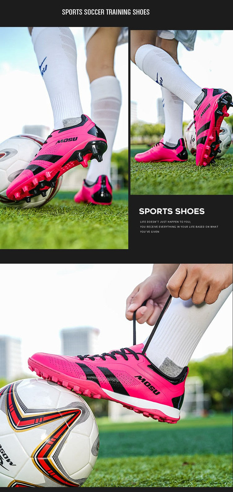 Men Original Football Shoes Professional Fast Soccer Shoes Society Cleats Low Cut Football Field Boots Sneaker Non-Slip Match