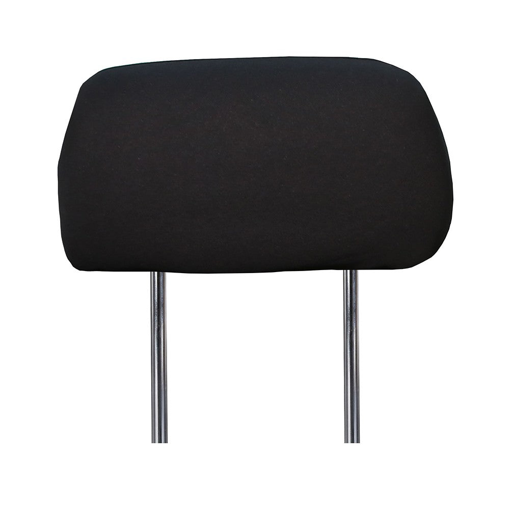 1Pcs Black Premium Cloth Headrest Cover For Car, Truck, SUV, Auto Universal Fit Interior Decorative Parts