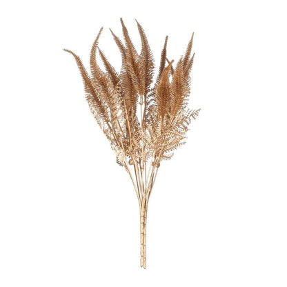 Simulation Flower Christmas Ornament Home Decorations Christmas Artificial Flower Simulation Leaf Artificial Plant Gold Silver