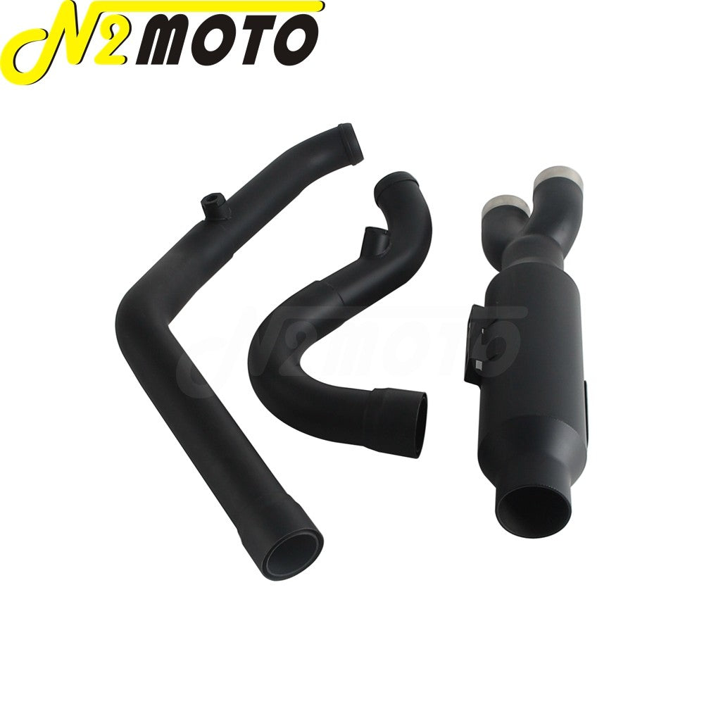 Motorcycle 2-into-1 Exhaust Muffler System For Harley Touring Electra Glide FLHTI FLHTK FLHTPI FLHTKL FLHTCUI FLHTKSE 2017-2025