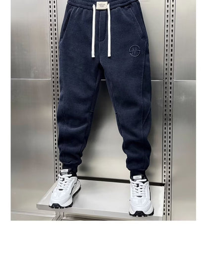 Calças Casuais Masculinas Americanas Calças de Algodão de Alta Qualidade para Outono Inverno Uso Diário Masculino Casual Calças de Moletom Soltas de Tamanho Grande