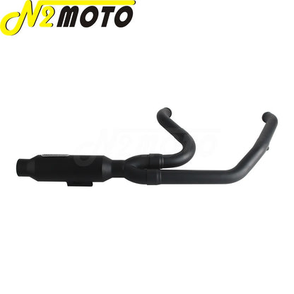 Motorcycle 2-into-1 Exhaust Muffler System For Harley Touring Electra Glide FLHTI FLHTK FLHTPI FLHTKL FLHTCUI FLHTKSE 2017-2025