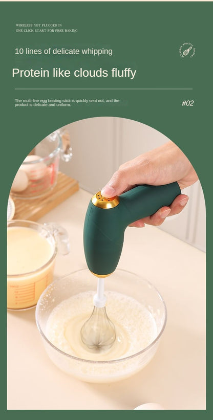 Batedor elétrico de ovos, batedor de leite, máquina portátil para cremes de bolo e geleia, máquina de café e bebidas, misturador de cozinha e doméstico