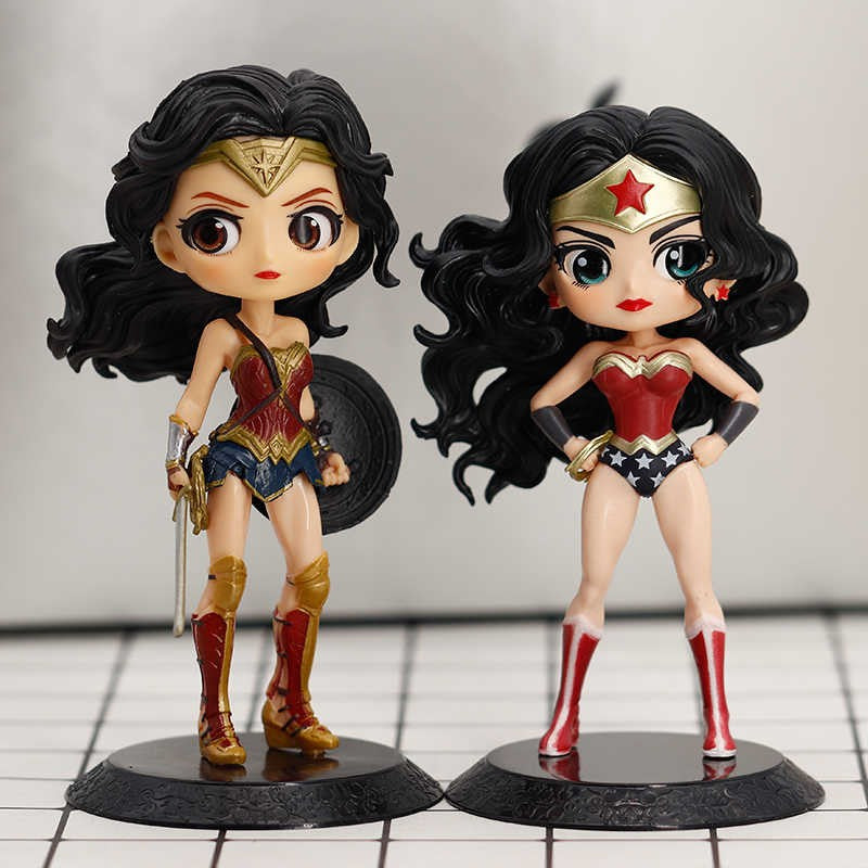 Bandai Autêntico Qposket Dc Hero Arlequina Coringa Mulher Maravilha Supergirl Boutique Modelo Artesanal Presentes Periféricos Colecionar Brinquedos