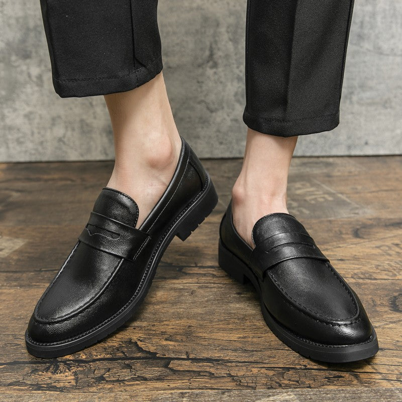 Trend Casual Business Shoes Men Retro Men's Dress Shoes High Quality Office Leather Loafers Man Social Leather Shoes Male
