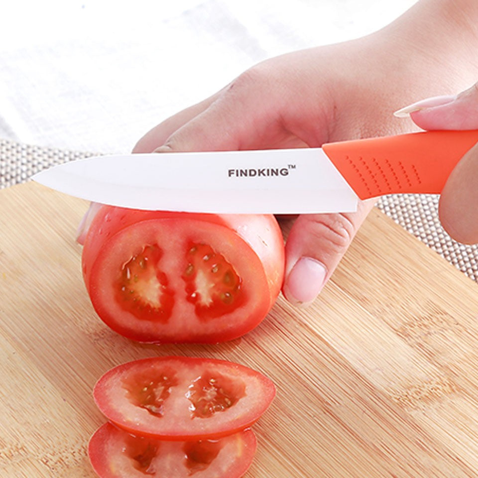 Facas de Cerâmica de Qualidade para Cozinha para Frutas Presentes Zircônia 6 Cores Conjunto de Facas Faca de Cerâmica Conjunto 3 4 5 6 polegadas com Descascador e Protetores