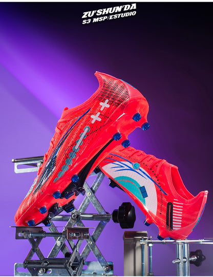 Soccer Shoes Men's Football Field Boots Grass Training Society Sports Soccer Cleats Without ShoeLaces Crampons De Football