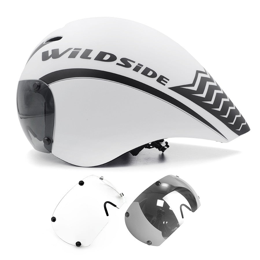 TT Óculos de Lente de Capacete de Ciclismo Capacete de Bicicleta de Estrada Aero Triathlon Tri Capacete de Ciclismo de Corrida de Contrarrelógio Masculino Acessórios de Casco Ciclismo