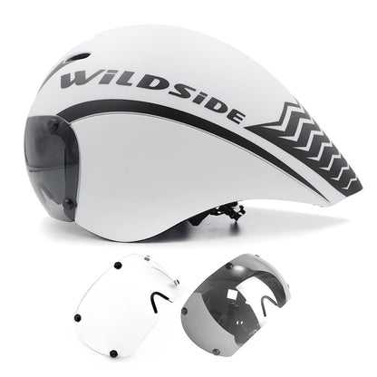 TT Óculos de Lente de Capacete de Ciclismo Capacete de Bicicleta de Estrada Aero Triathlon Tri Capacete de Ciclismo de Corrida de Contrarrelógio Masculino Acessórios de Casco Ciclismo