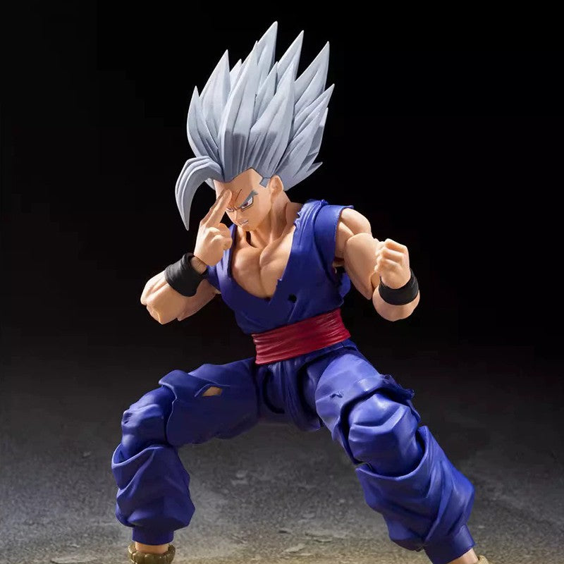 Shf Dragon Ball Son Gohan Besta Action Figure PVC Boneco Colecionável Articulado Anime Super Saiyajin Gohan Modelo Brinquedo de Presente 17cm