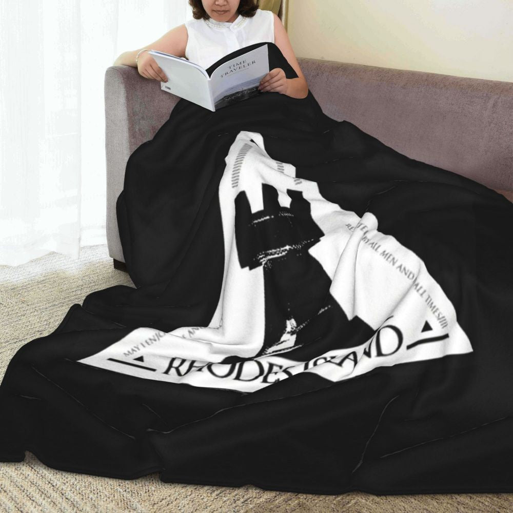 Arknights Rhodes Island Emblem Blanket Flannel Sofa Throw Blanket Super Soft for Home Bedroom Travel Throws Bedspread Quilt