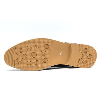 Men Business Dress Casual Fashion Elegant Formal ShoesSlip-on Evening Dress Loafers Party Tassel Leather Shoes Wedding Shoes