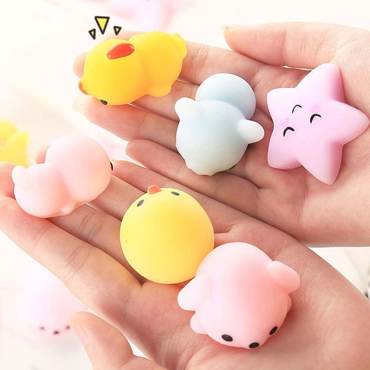 30PCS Pinch the Joyful Animal Tuan, Decompression Tool, Children's Push Scan Code Small Gift, Offline Activity Gifts