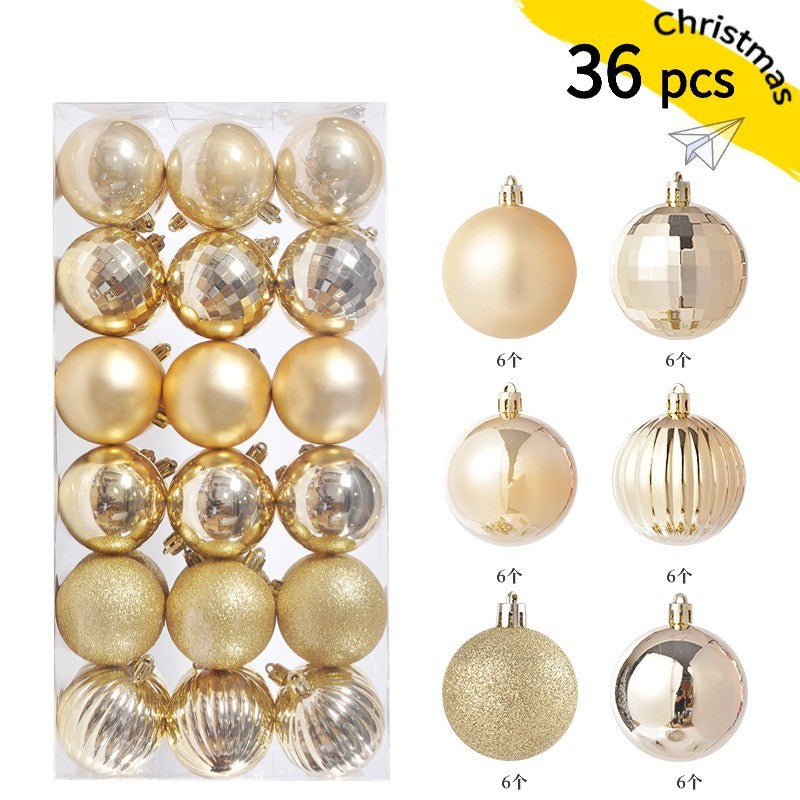 24pcs 3cm Christmas Balls Christmas Tree Ornaments Ball Xmas Hanging Tree Pendants Home Party Christmas Tree Decor New Year Gift