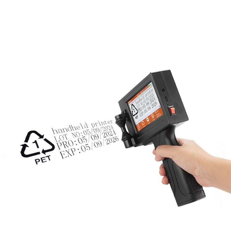 YS300 12,7mm Impressora a Jato de Tinta Térmica Portátil, com Jato Manual, para Códigos de Data, Números, Logos, Data de Vencimento e Etiquetas em Plástico e Papelão, em Inglês