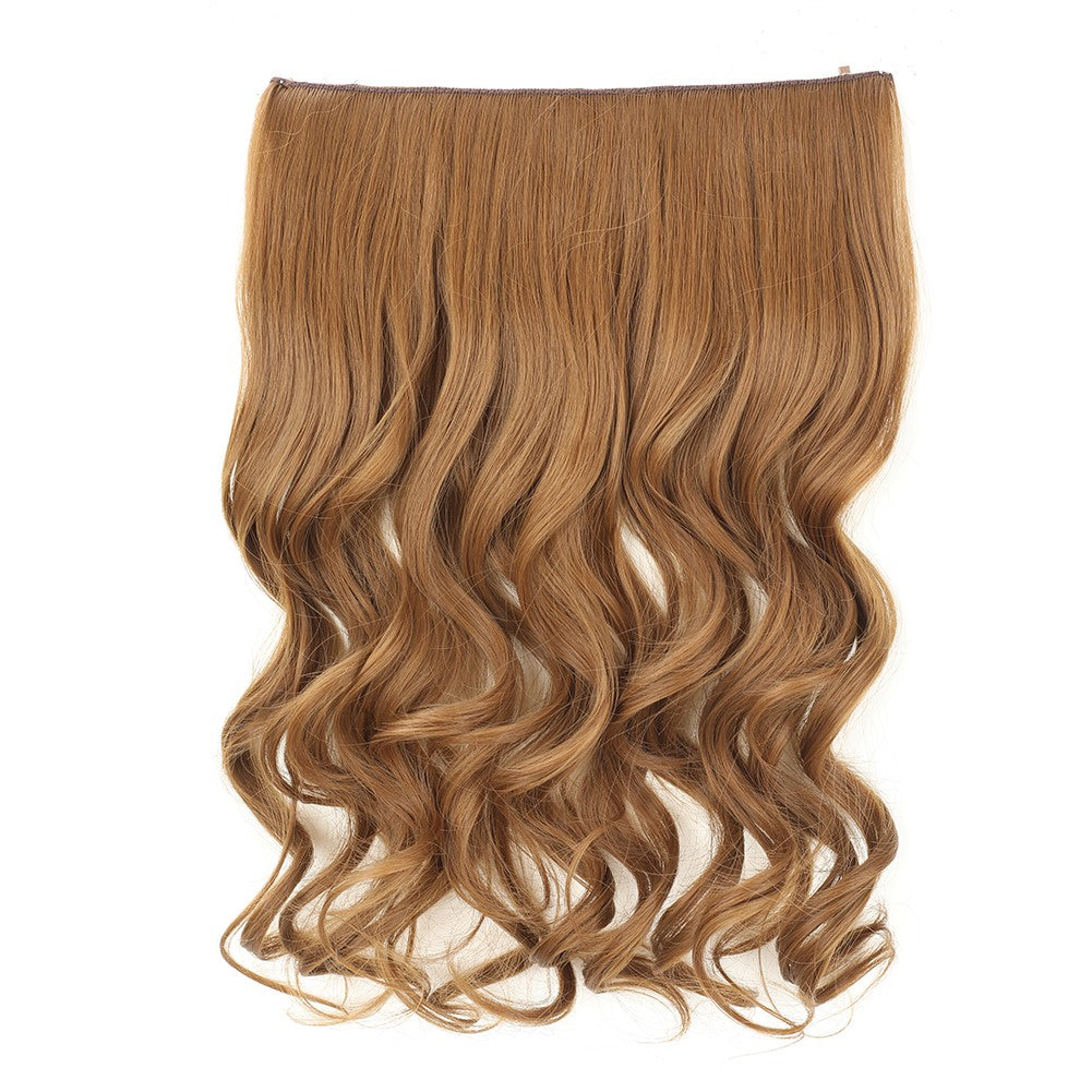 Fio Invisível em Apliques de Cabelo Sintético Ondulado 2 Presilhas em Apliques de Cabelo 45cm Fio de Nylon Peça de Cabelo Sintético para Mulheres