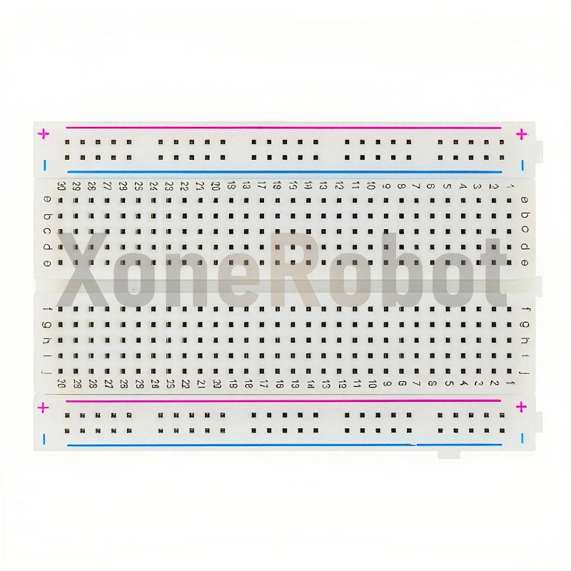 NEW MB102 Breadboard 400/830 Point Solderless PCB Bread Board White/Transparent Test Develop DIY For Arduino