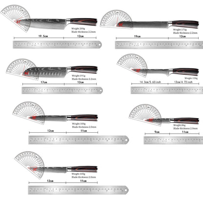 Conjunto de facas de cozinha japonesas 15 peças de chef profissional ultra afiadas para corte muito rápido com suporte tesoura afiador