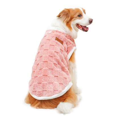 1.5-25kg Flannel Roupa para Cães Inverno Quente Suéter Roupa para Pets Golden Retriever Casacos para Cães Moletom Pets Filhote Pulôver Colete
