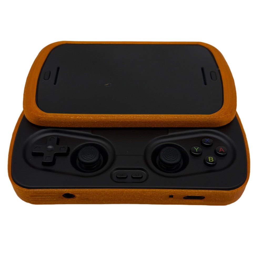 Orange Protective Shell for ANBERNIC RG Slide Console TPU 3D Printed Anti-slip Protective Cover Transparent Orange Black