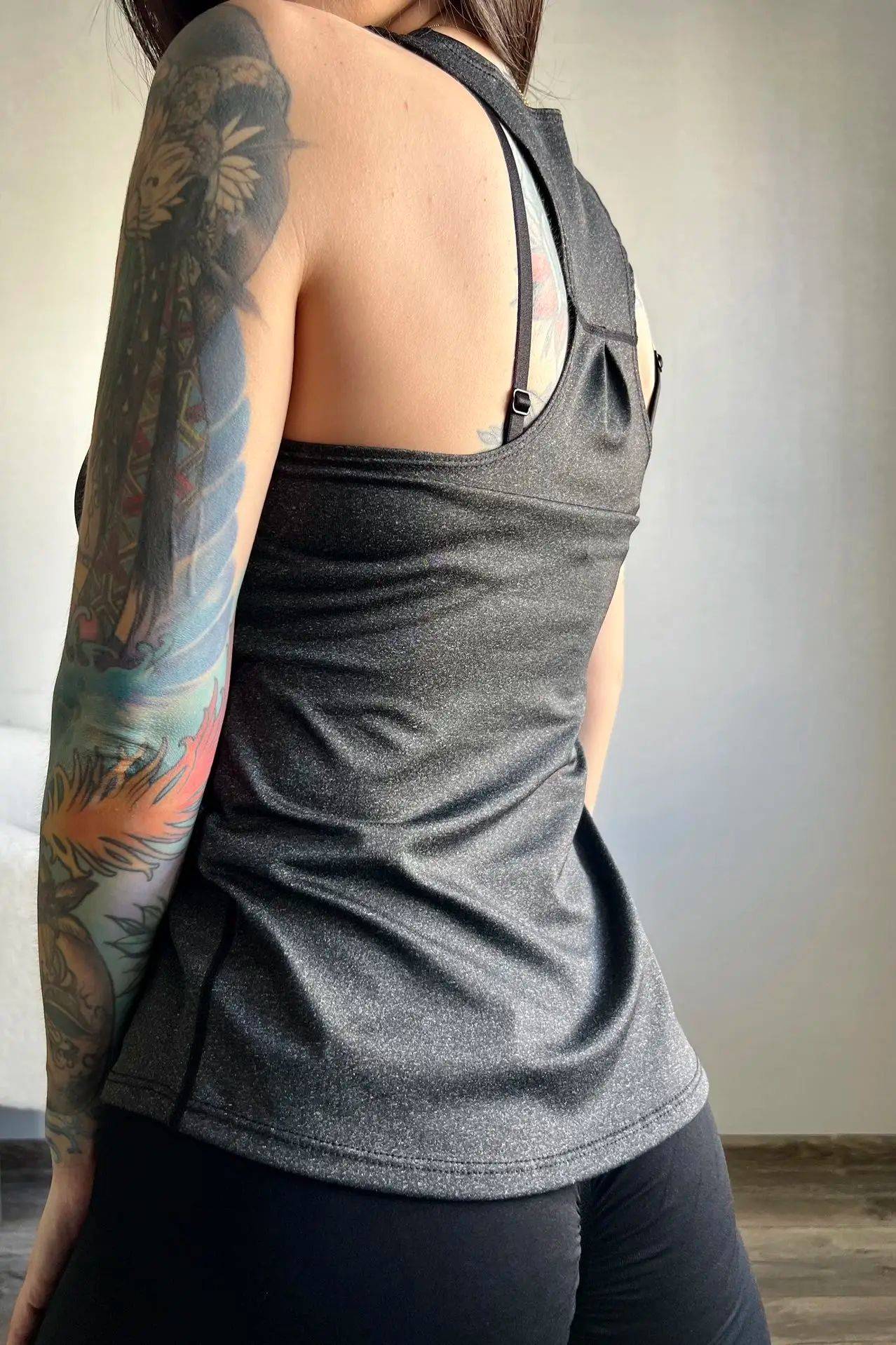 Sleeveless Racerback Yoga Tank Top,Women's Quick Dry Running Training Sports Vest Fitness Gym Top Workout Yoga Shirts