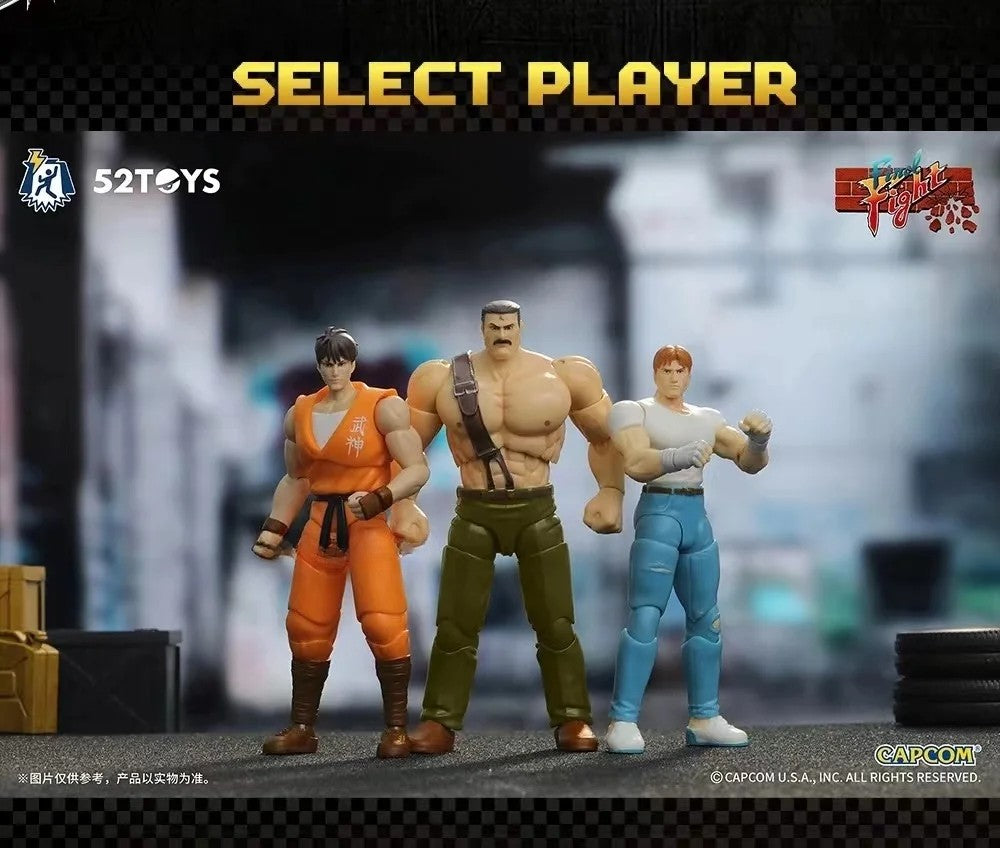 ?Em Estoque? Boneco de Ação Original 52TOYS CAPCOM Final Fight PVC 10CM Anime Bonecos de Ação Colecionáveis Presentes Modelos