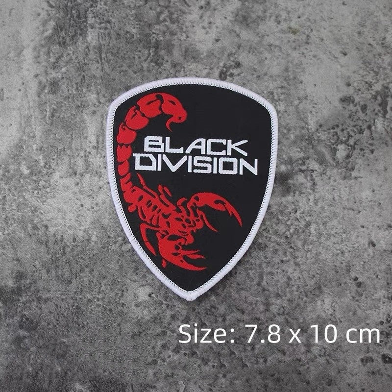 Tarkov Embroidered Patch Knight MMAC Black Division Bogatyrs Tactical Armband Velcros Patches for Clothing Backpack Accessories